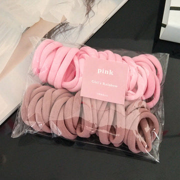50pcs Elastic Hair Accessories For Women Kids Black Pink Blue Rubber Band Ponytail Holder Gum For Hair Ties Scrunchies Hairband daiiibabyyy